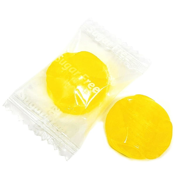 SweetGourmet SugarFree Lemon Buttons Hard Candy 2 Pounds
