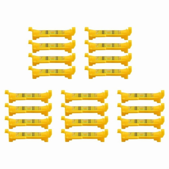 20Pcs String Level Hanging Line for Leveling Surveying, Building Trades, Bricklaying, Etc. (Yellow)