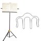thumbnail image 3 of Lot de 2 supports de page de musique, pinces à livre, accessoires pour instruments de musique, type M, fer léger (argent), 3 of 4