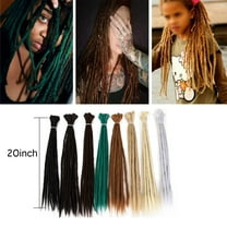20"Crochet Hair Extensions Women Synthetic Dreadlocks Handmade Soft Faux Locs Crochet Braiding Reggae Hair accessories 8 Colors for Women/Men