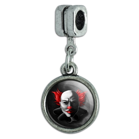 Scary Clown Face Italian European Style Bracelet Charm Bead