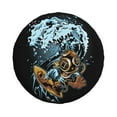 thumbnail image 2 of XMXY Cartoon Surf Wave Board Spare Tire Cover, Universal Waterproof Cover for Jeep RV Tire Wheel Protection, 15 inch, 2 of 8