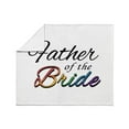 thumbnail image 4 of CafePress - Father Of The Bride Typography Lesbian Pride Rain - Soft Fleece Throw Blanket, 50"x60" for All Ages, 4 of 5