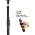 thumbnail image 6 of ZXNYH Aluminum Adjustable Camping Tarp Poles, Set of 2, 74.8in to 94.5in Telescoping Lightweight Tent Poles for Shelter, Hammock Rain Fly, Awning, 6 of 8