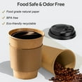 thumbnail image 7 of 100 Pack 12 oz Paper Coffee Cups, Disposable Coffee Cups with Lids and Sleeves for Home and Cafes., 7 of 7