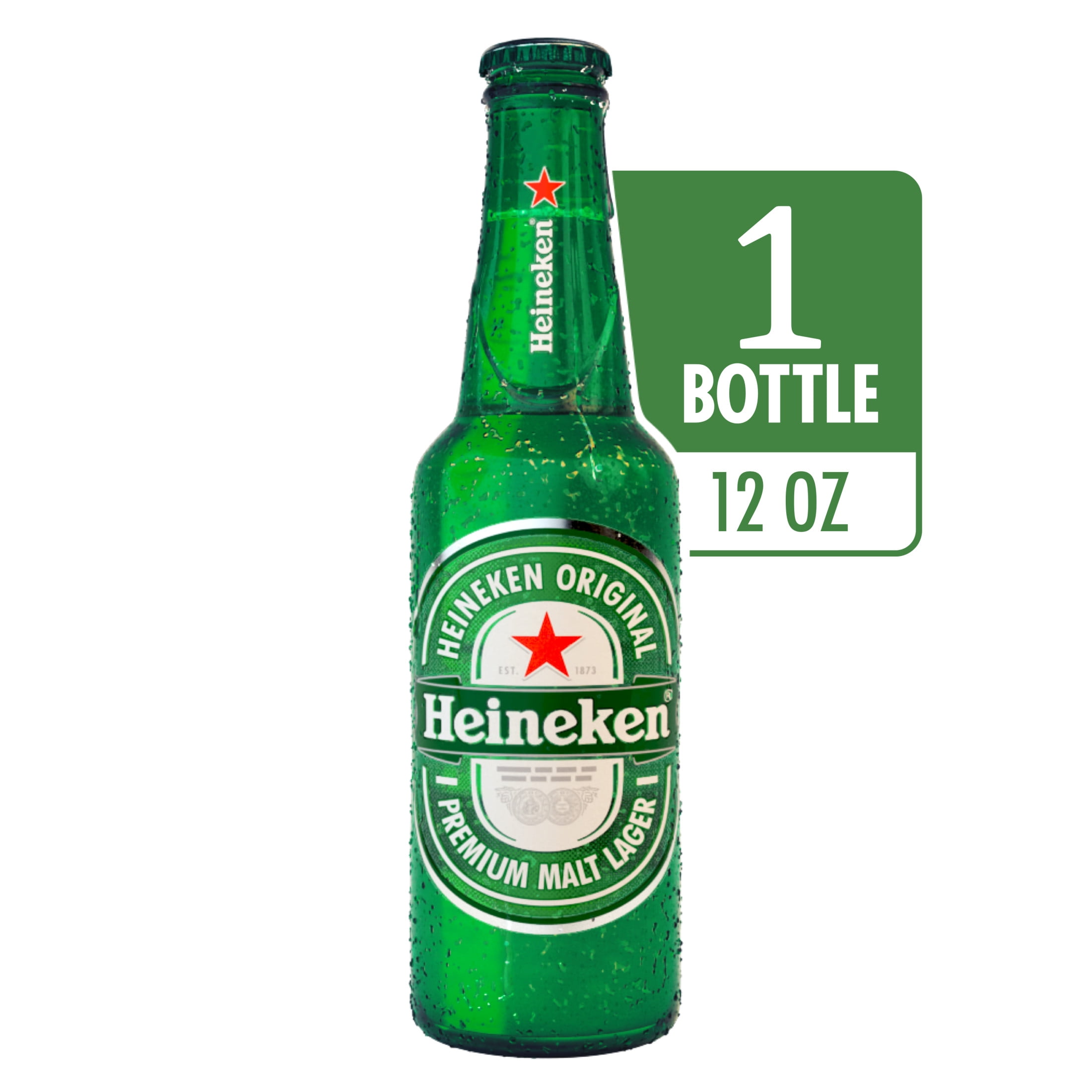 Heineken Original Netherlands Lager Import Beer, 18 Pack, 12 fl oz Bottles, 5% ABV