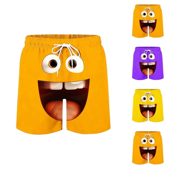 Vetsdori Mens Big and Tall Swimming Trunks Summer Casual Swimwear Board Shorts,Drawstring Elastic Waist Swim Shorts for Men Hawaiian,L