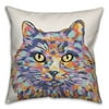 Creative Products Watercolor Cat 16x16 Spun Poly Pillow