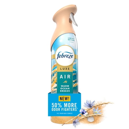 Febreze Air Mist Luxe Warm Ocean Breeze Air Freshener Spray, 8.1 oz
