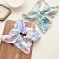 thumbnail image 2 of Artistic Oil Painting Print Hair Scrunchie Square Head Scarf Hair Elastic For Women Daily Wear and Vacation Dressingup, 2 of 10