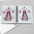 thumbnail image 4 of Happy 4th of July Patriotic Bernese Mountain Dog Marching Band Uniform Balloons Fireworks Spiral Bound Journal Berner Lover Gifts 5x7in Spiral Notebook - 13009, 4 of 5