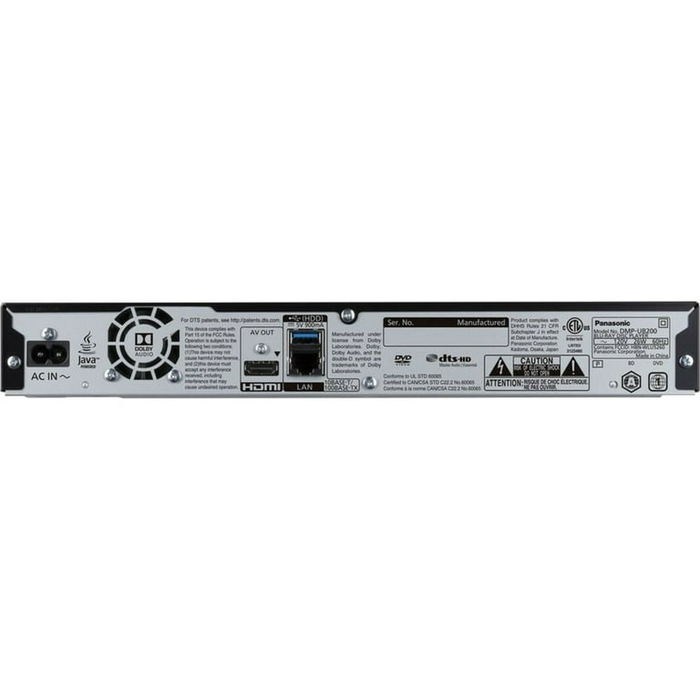 Panasonic DMP-UB200 Blu-Ray Player - Walmart.com