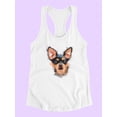 thumbnail image 3 of Chihuahua Dog Portrait Racerback Tank Women -Image by Shutterstock, Female Small, 3 of 4