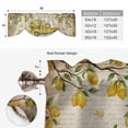 thumbnail image 6 of Tie Up Valance Curtain for Kitchen,Farm Yellow Truck Lemon on Vintage Rod Pocket Short Curtains Adjustable Tie-Up Shade Valances,Summer Flower Leaves Window Treatment for Bathroom Living Room Bedroom, 6 of 9