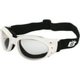 thumbnail image 1 of Birdz Eyewear Eagle Padded Motorcycle Riding Goggles White Frame Anti-Fog Clear Lens, 1 of 4
