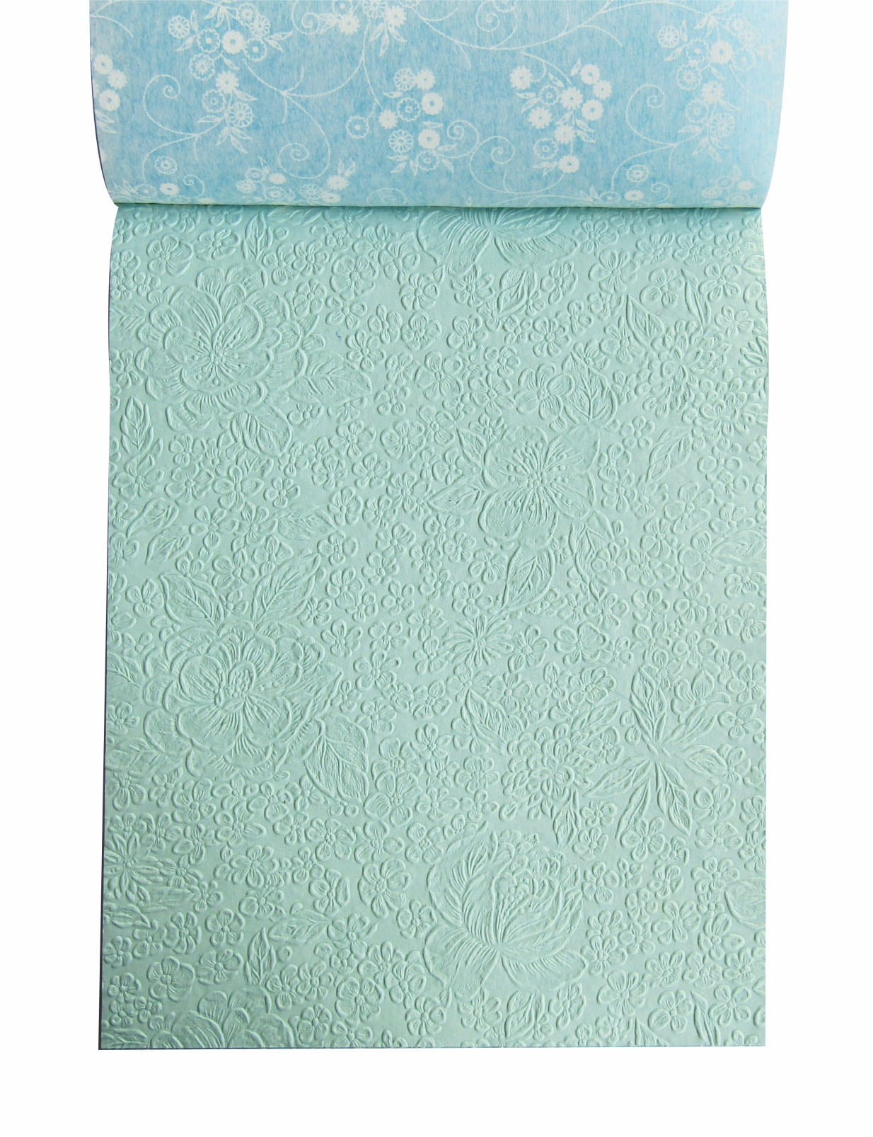 Paperhues Shades of Blue Handmade Scrapbook Paper 8.5 x 11" Pad, 36 Sheets (2 sheets each of 18 styles)