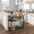 thumbnail image 3 of Carrito de bar LAATOOREE Home con soporte para vino y copa, 3 of 9