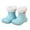 b/Light Blue2687, variant on Hifoo Kids Rain Boots Girls Winter Snow Boots With Warm Comfortable Rubber Booties Toddler Outdoor Play Shoes Holiday Child Footwear