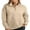 B Khaki, variant on DOKOTOO Women's Sweatshirts Casual Half Button Pullover Sweatshirts Lightweight Long Sleeve Sweatshirt for Women Loose Fall Tops Outfits