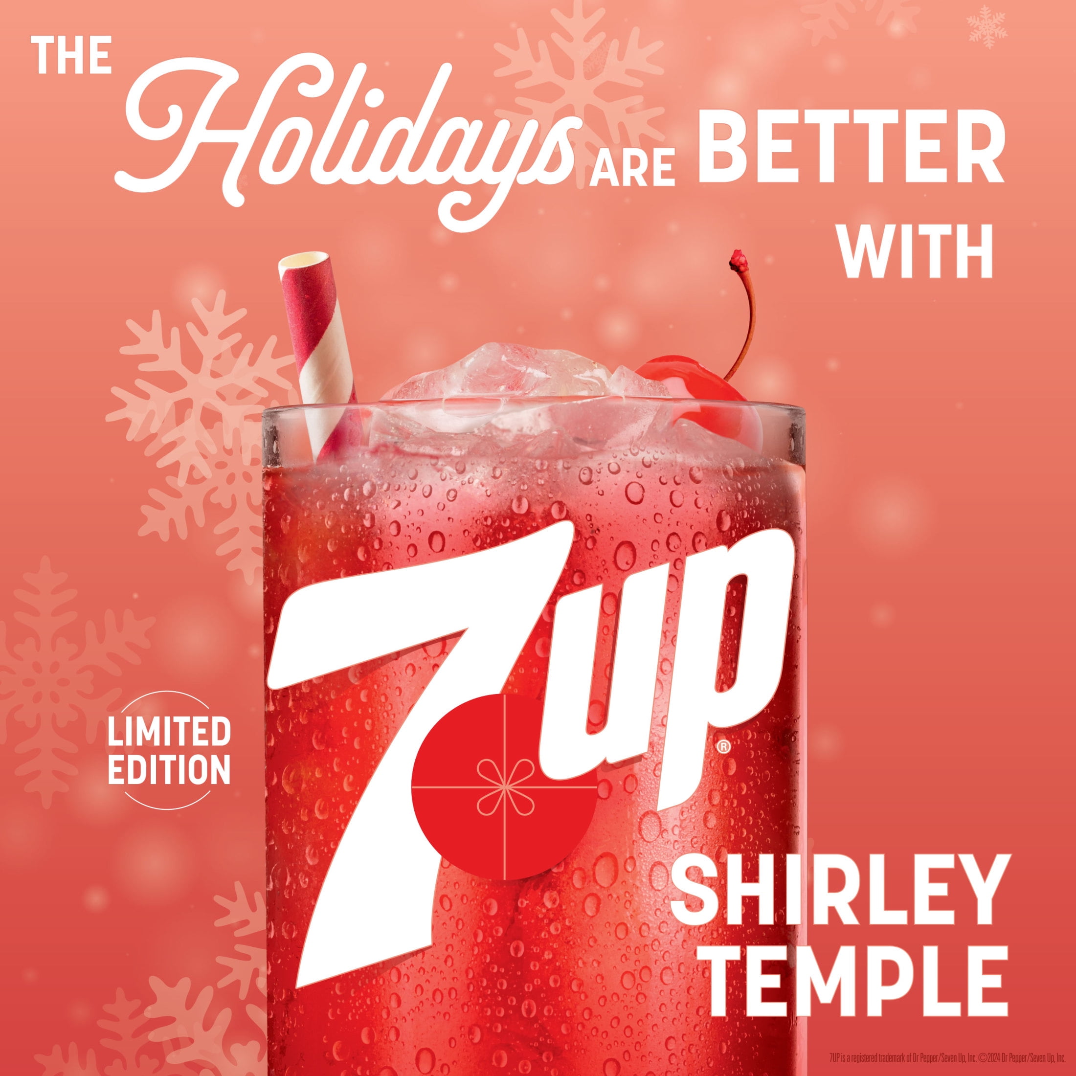 7UP Caffeine Free Shirley Temple Pomegranate and Cherry Flavored Soda Pop, 12 fl oz cans, 12 pack