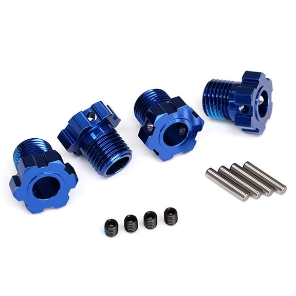 TRA8654 Traxxas Wheel Hubs 17mm Splined Blue TRA8654