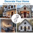 thumbnail image 7 of LQQBOX 20 Pcs Vinyl Siding Hooks, No Hole Siding Hanging Hangers, Heavy-Duty Stainless Steel Vinyl Siding Hanger, Reusable Siding Clips for Hanging Holiday Decorations, Plaques, String Light, 7 of 7