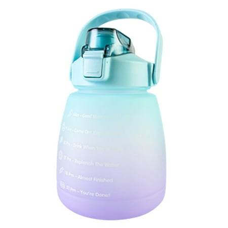 

Portable Water Bottle BPA-Free 1400ML Drinking Bottle with Time Markings
