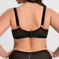thumbnail image 7 of Hvot&aat Women's Plus Size Sexy Sheer Mesh Bras Breathable Full Coverage Push Up Underwear, 7 of 7