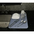 thumbnail image 2 of Silicone Drying Mat, 16"X12" - Grooved Heat-Resistant, Non-Slip Bpa-Free Blue, 2 of 5