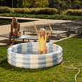 thumbnail image 4 of Float Life by Funboy Inflatable 3-Ring Pool, Blue Stripe - Summer Breeze, 65" Diameter, Children 6+, 4 of 6