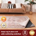 thumbnail image 2 of Felt and Natural Rubber Backing Rug Pads 1/4” Thick, 5 x 7 Ft Non Slip Carpet Gripper Keep Rugs in Place, Under Area Rug Protective Cushioned Pads, Carpet Runners, Hardwood Floors Protection, 2 of 5
