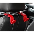thumbnail image 2 of Gancho para reposacabezas de coche, colgador de cuero para asiento trasero de vehículo, almacenamiento para bolso, bolsa de comestibles y más, paquete de 6, 2 of 5