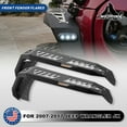 thumbnail image 4 of WOLFSTORM [4PCS] For 2007-2018 Jeep Wrangler JK JKU Wheel Front Rear Fender Flares Steel With LED Sequential Turn Signal Lights And LED Side Marker Lights, 4 of 12