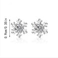 thumbnail image 2 of WILLBEST Pendientes De Acero Inoxidable Para Mujer, Diseño De Copo De Nieve, Con Temperamento Y Carácter, Para Mujeres Y Niñas., 2 of 3
