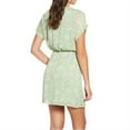 thumbnail image 2 of Women's All In Favor Simone Floral Wrap Front Minidress, Size X-Large - Green, 2 of 5