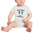 thumbnail image 2 of Born In America With A Nigerian Heart Cute Baby Clothing Bodysuits For Boy Girl, 2 of 5