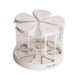thumbnail image 4 of Dispensador de granos, contenedores para almacenar alimentos secos, botes giratorios de 360 degree, de grado alimenticio Base blanca, 4 of 9