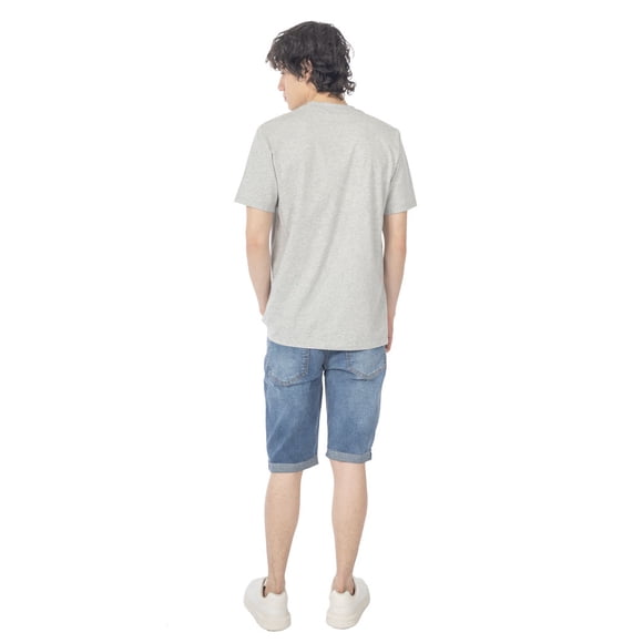 Bermuda Denim Skinny Para Hombre con Cinco Bolsillos Quarry