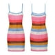 thumbnail image 4 of Sunloudy, minivestido tejido a la moda para mujer, vestido corto informal de verano con tiras de colores en contraste Sunloudy S M L XL, 4 of 9
