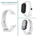 thumbnail image 2 of Instalación tipo prensa de silicona para correa de reloj para Xiaomi Mi Band 8 (Blanco) Ndcxsfigh Para estrenar, 2 of 8