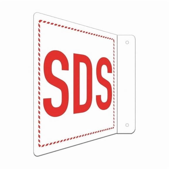 Lyle Alum Sds Information Sign,8x8in,Alum LCFL-0045-NA_8x8