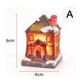 thumbnail image 3 of Light‑Up Resin Christmas Village House Figurine, LED Illuminated Winter Cottage Statue For Christmas Tabletop Home Decor, 3 of 6