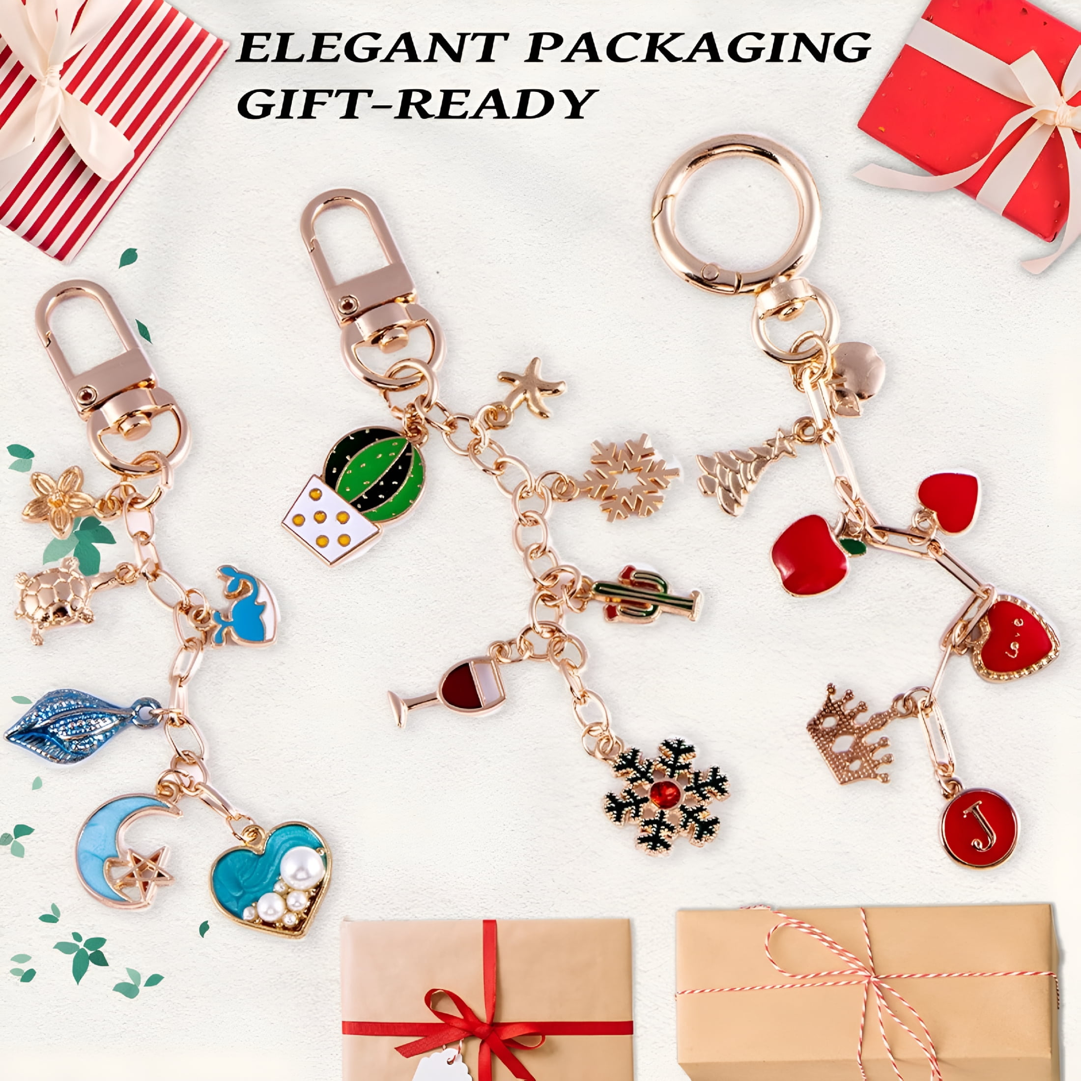 DESIGNICE 325Pcs Keychain Making Kit with Charms, Chains, Jump Rings and Tools – Diy Keychain Kit for Jewelry Making, Bag Charms, Crafts and Personalized Gifts