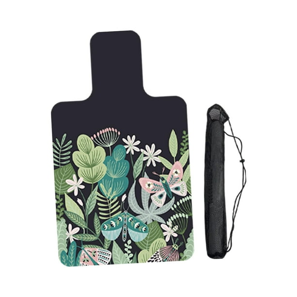 Esterilla de Pilates Reformer de Goma Gamuza Portátil con Bolsa de Malla Ligera Gruesa para el Sudor Mariposa de flores