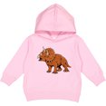 thumbnail image 2 of Inktastic Triceratops Roaring Toddler Hoodie, 2 of 4