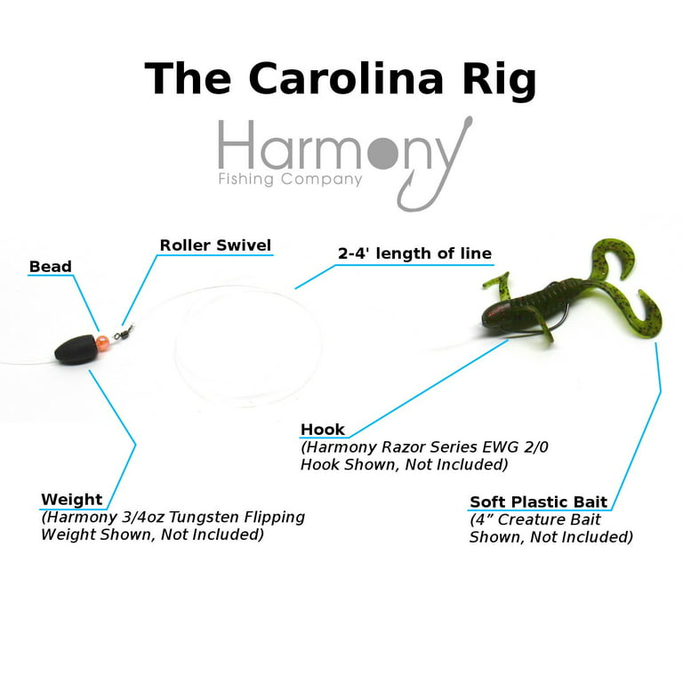Carolina Swivel Kit 12 Pack 12 Roller Swivels, 12 Carolina Rig Beads for Bass  Fishing 
