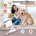 thumbnail image 2 of Demi Bonn 70DB Low Noise Design Pet Hair Dryer Blower, Dog Cat Hair Blower with Negative Ion Function and Adjustable Temperature, White, 2 of 9