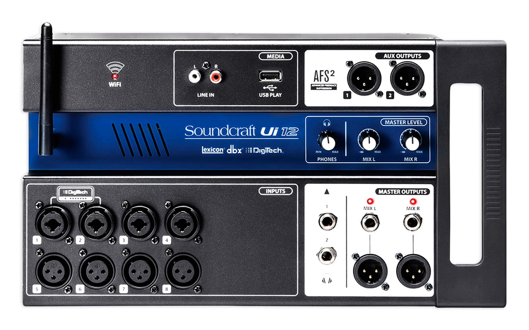 Soundcraft Ui12 12 Input Digital Mixer w/Wifi+App Control+