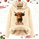 thumbnail image 2 of WILLBEST Sudadera Deportiva para Mujer con Capucha y Estampado Navideño de Vaca Grande, 2 of 4