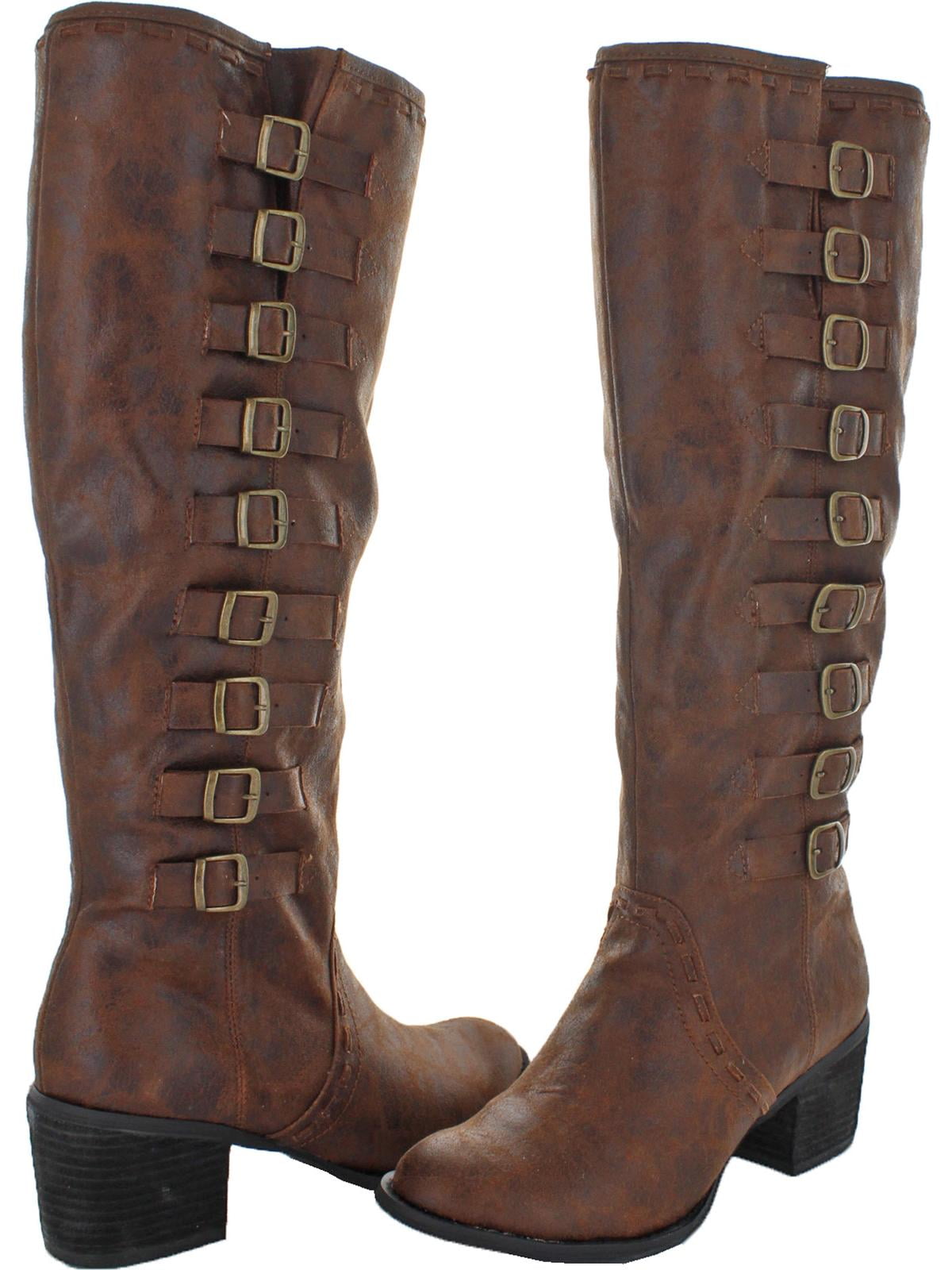 pull on knee high boots